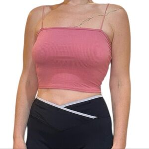 Bear Dance Pink Ribbed Camisole